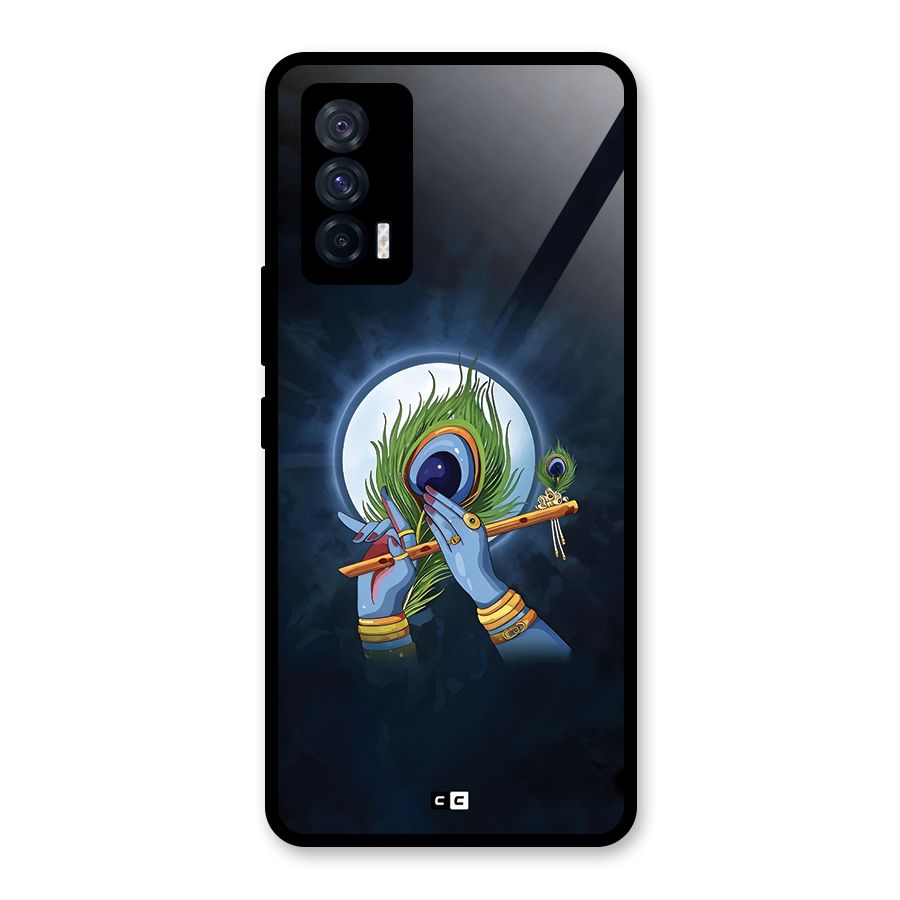 Lord Krishna Flute Glass Back Case for Vivo iQOO 7 5G