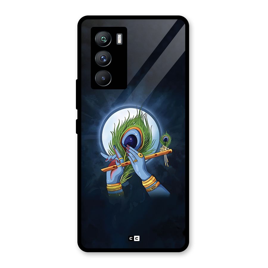 Lord Krishna Flute Glass Back Case for Vivo iQOO 9 SE