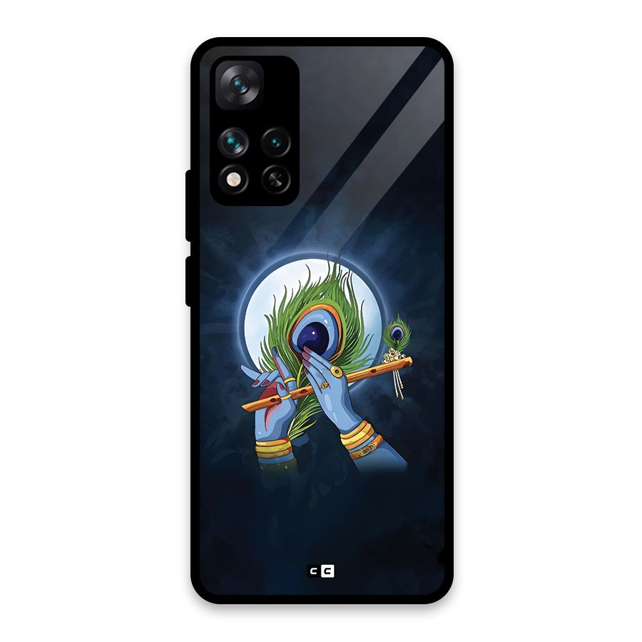 Lord Krishna Flute Glass Back Case for Xiaomi 11i HyperCharge 5G