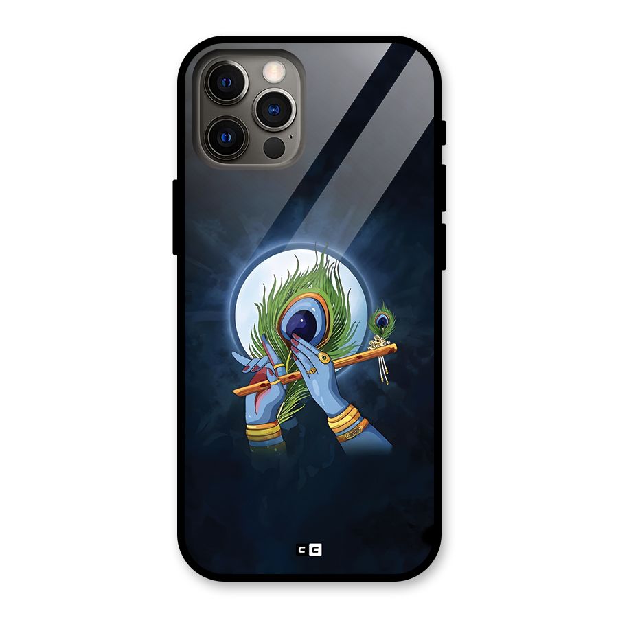 Lord Krishna Flute Glass Back Case for iPhone 12 Pro