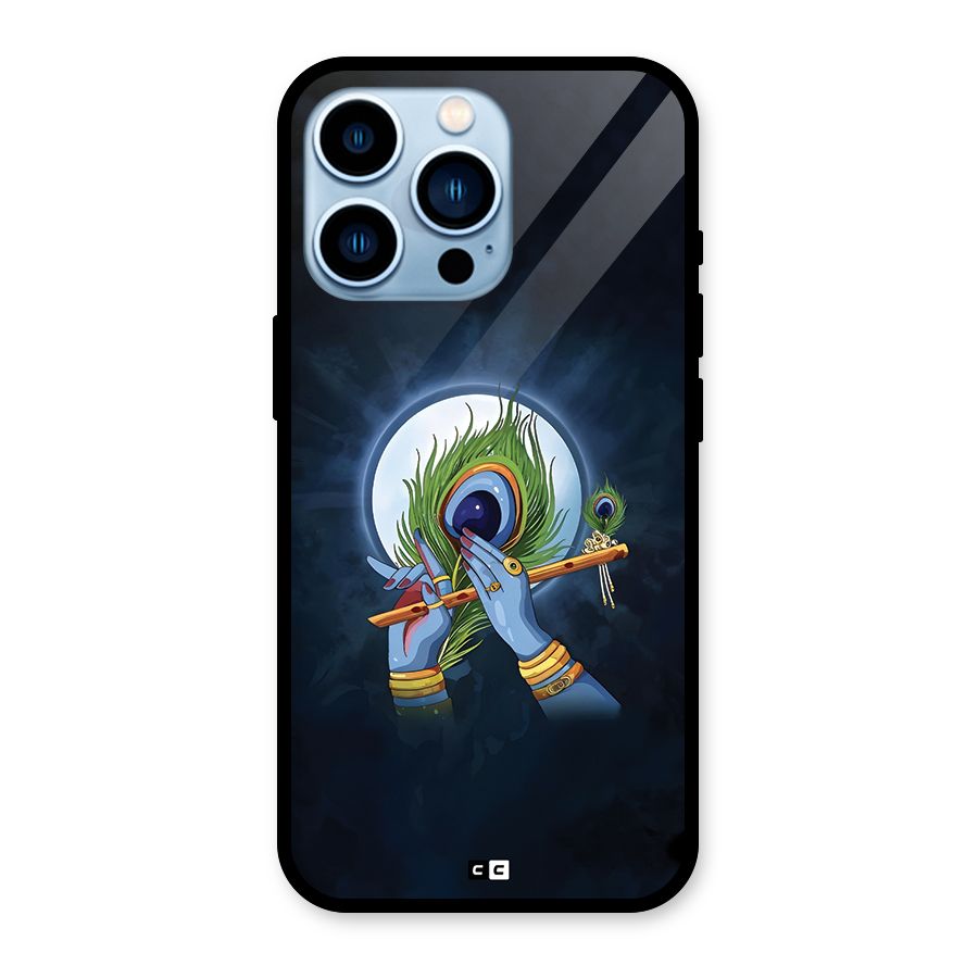 Lord Krishna Flute Glass Back Case for iPhone 13 Pro