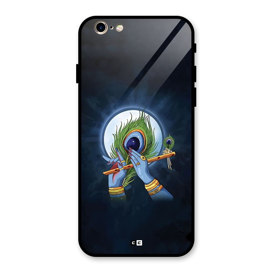 Lord Krishna Flute Glass Back Case for iPhone 6 6S