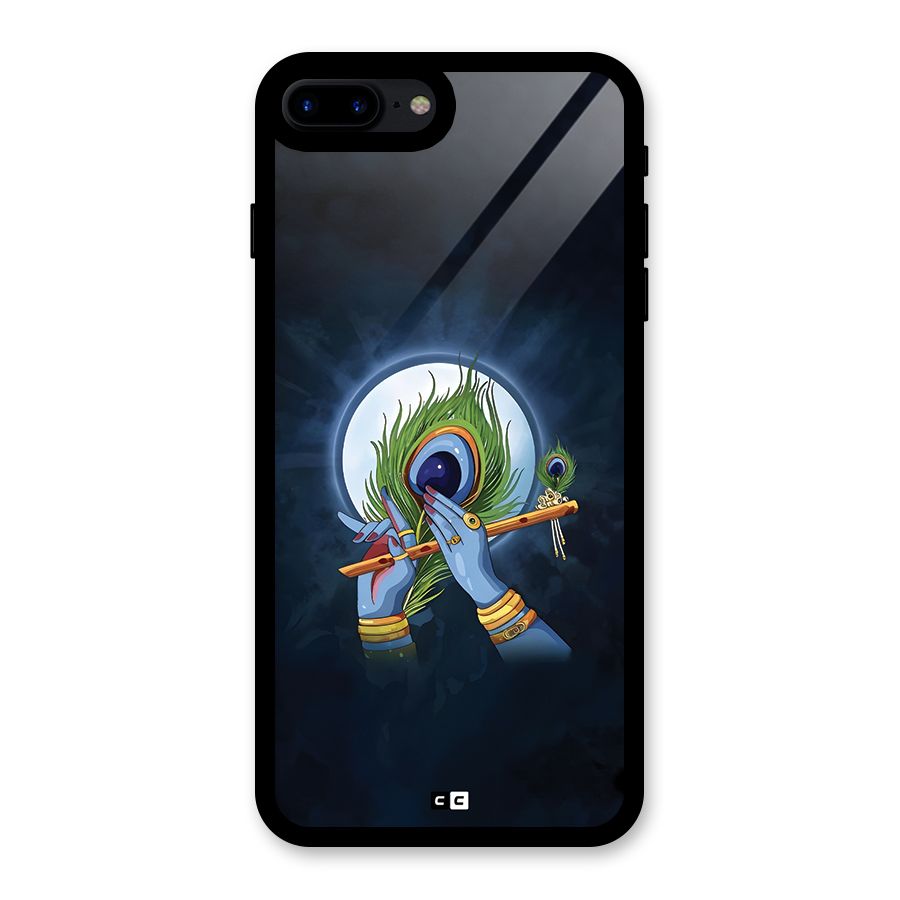 Lord Krishna Flute Glass Back Case for iPhone 8 Plus