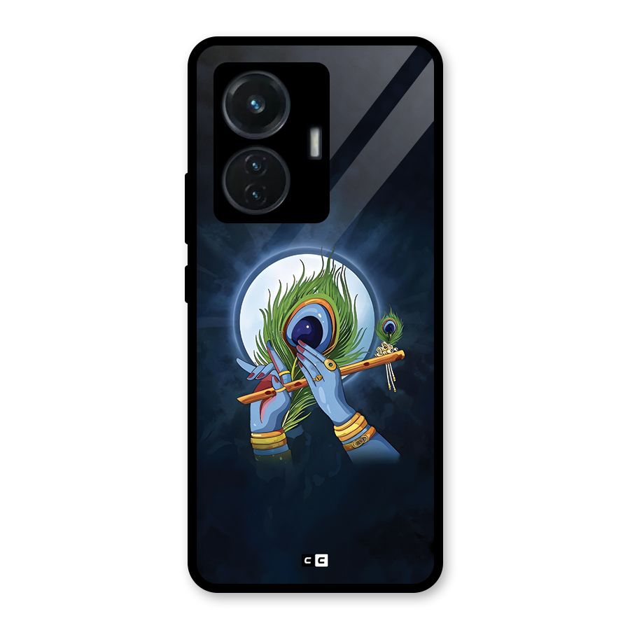 Lord Krishna Flute Glass Back Case for iQOO Z6 44W