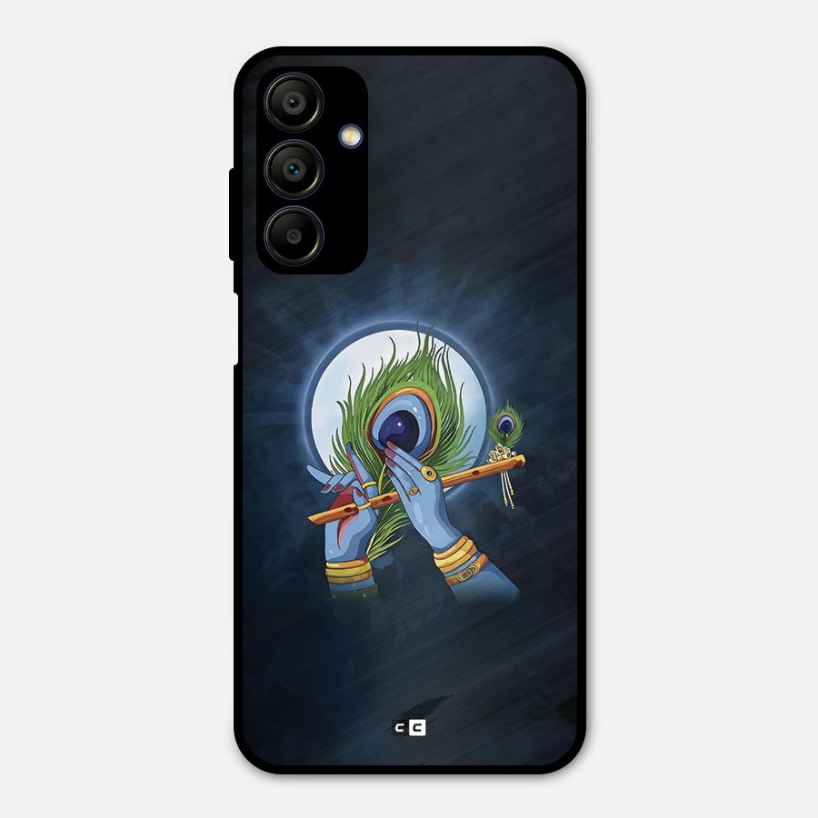 Lord Krishna Flute Metal Back Case for Galaxy A15 5G