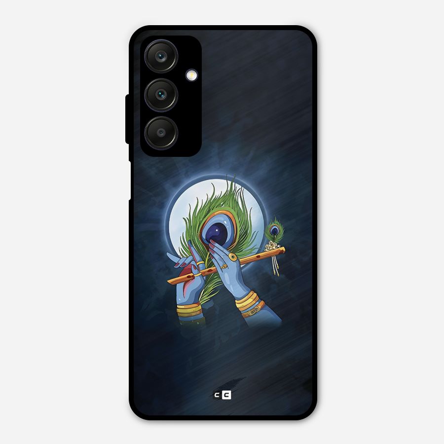 Lord Krishna Flute Metal Back Case for Galaxy A25 5G