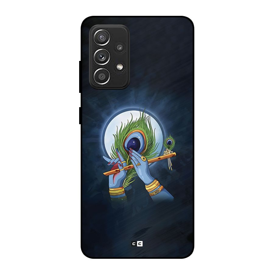 Lord Krishna Flute Metal Back Case for Galaxy A52s 5G