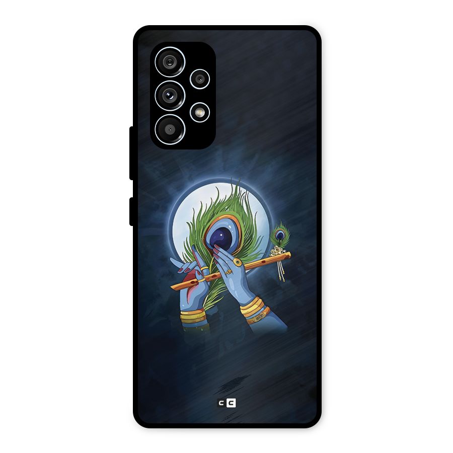 Lord Krishna Flute Metal Back Case for Galaxy A53 5G