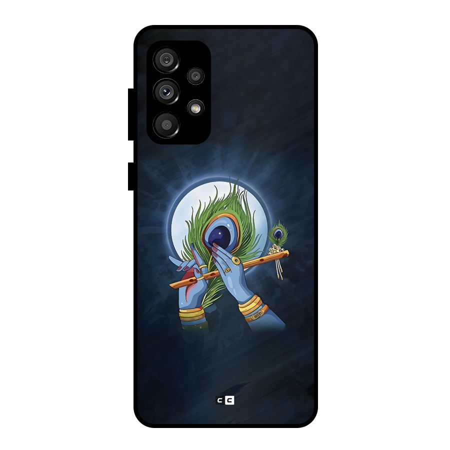 Lord Krishna Flute Metal Back Case for Galaxy A73 5G