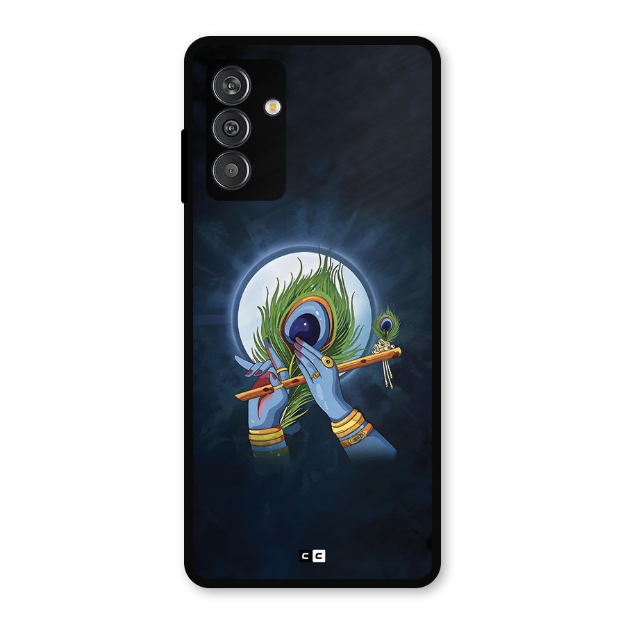 Lord Krishna Flute Metal Back Case for Galaxy M14 5G