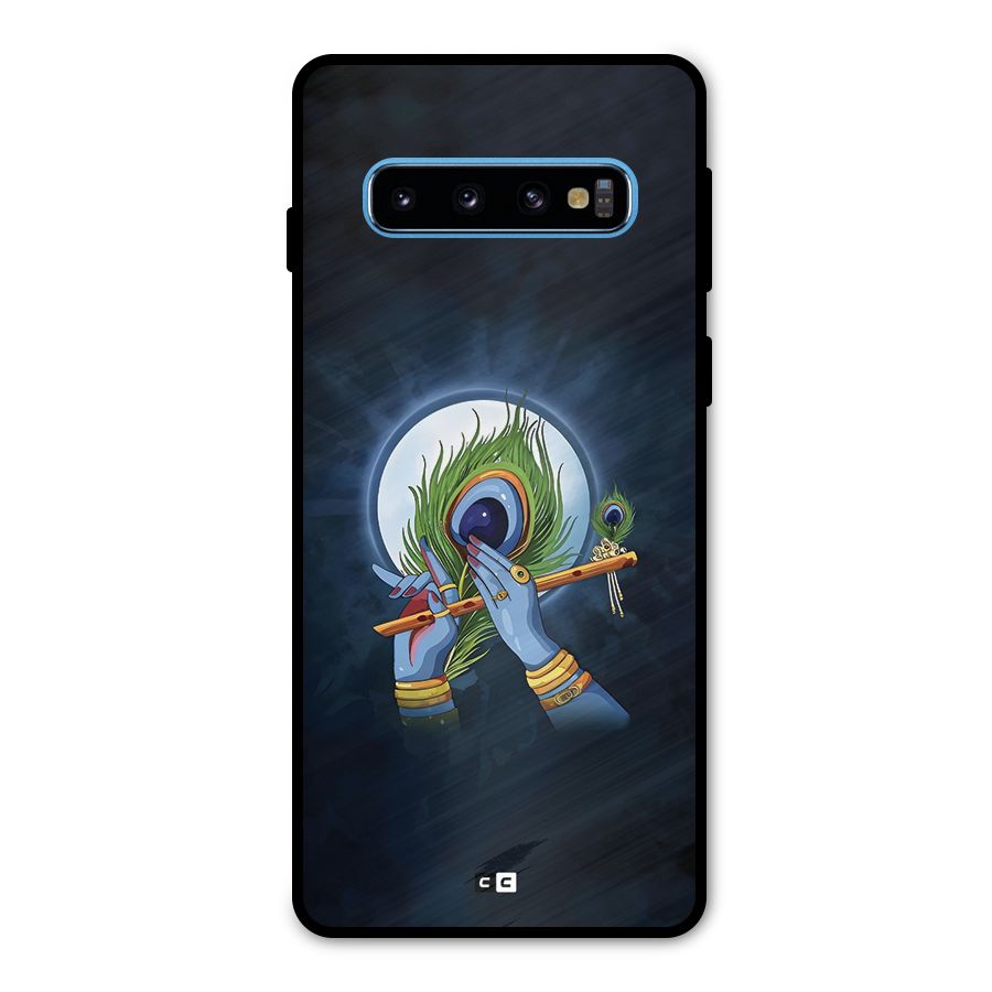Lord Krishna Flute Metal Back Case for Galaxy S10
