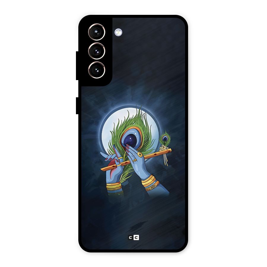 Lord Krishna Flute Metal Back Case for Galaxy S21 Plus