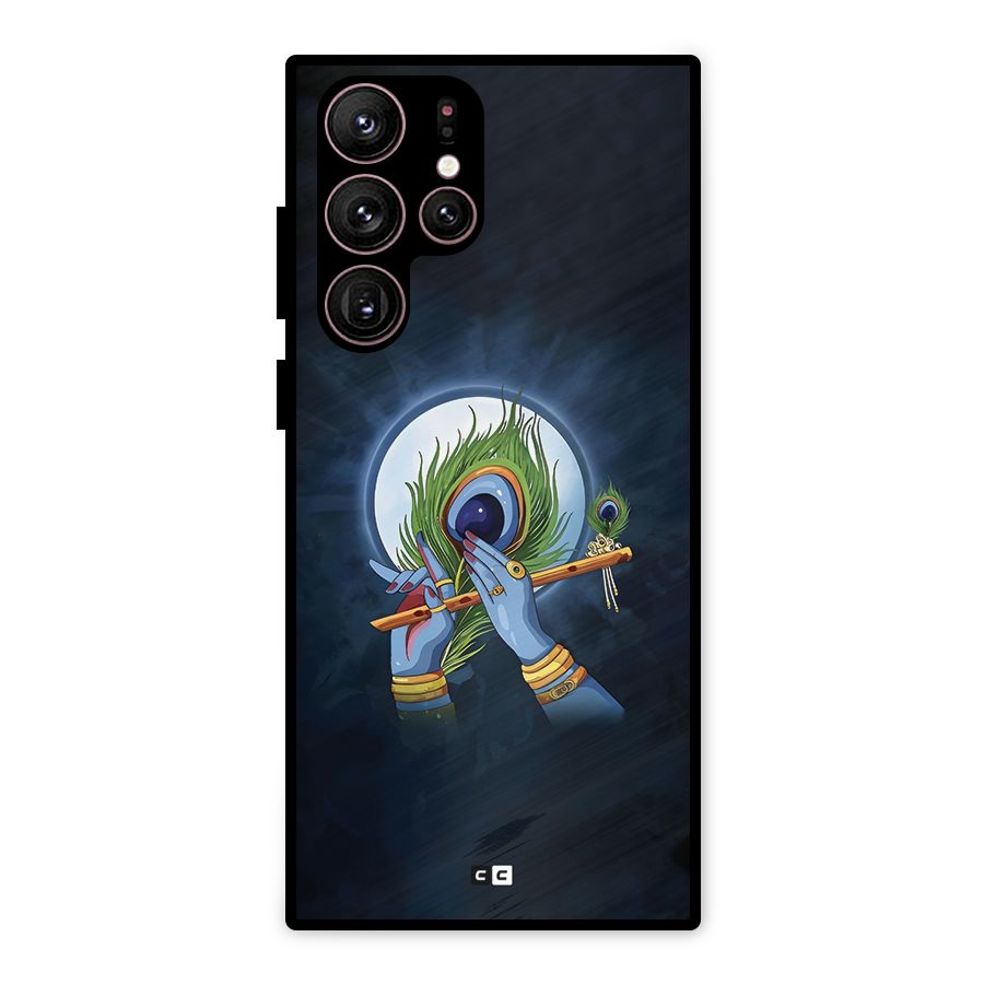 Lord Krishna Flute Metal Back Case for Galaxy S22 Ultra 5G