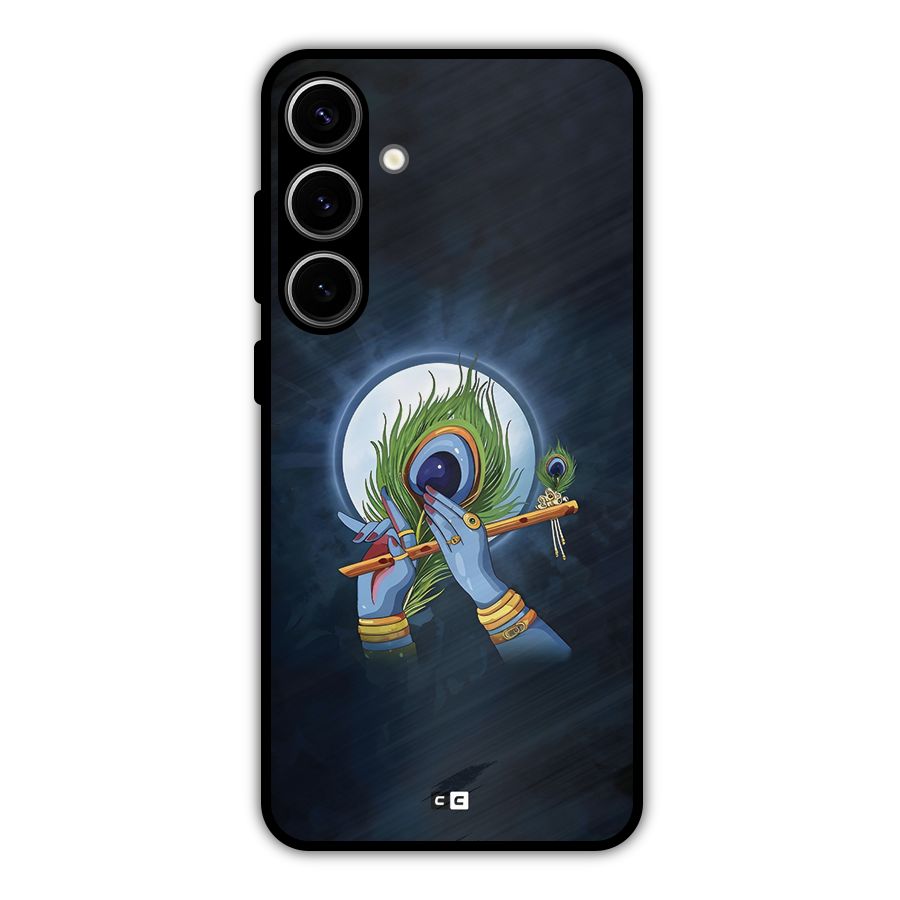 Lord Krishna Flute Metal Back Case for Galaxy S24 Plus