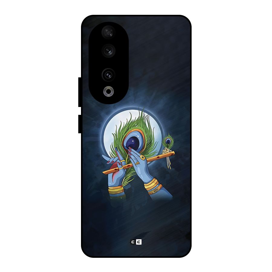 Lord Krishna Flute Metal Back Case for Honor 90