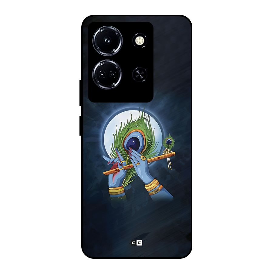 Lord Krishna Flute Metal Back Case for Infinix Note 30 5G