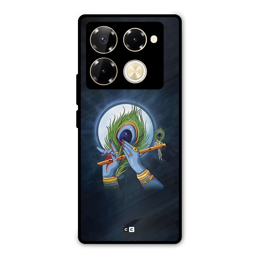 Lord Krishna Flute Metal Back Case for Infinix Note 40 Pro