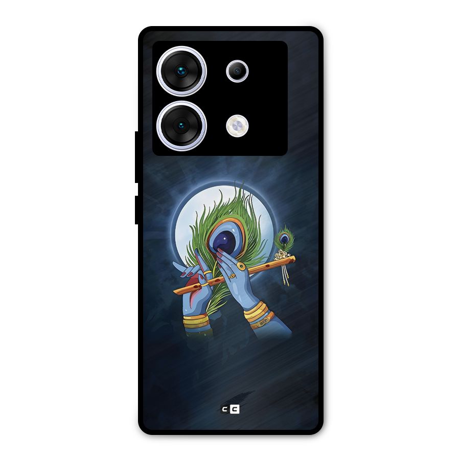 Lord Krishna Flute Metal Back Case for Infinix Zero 30 5G