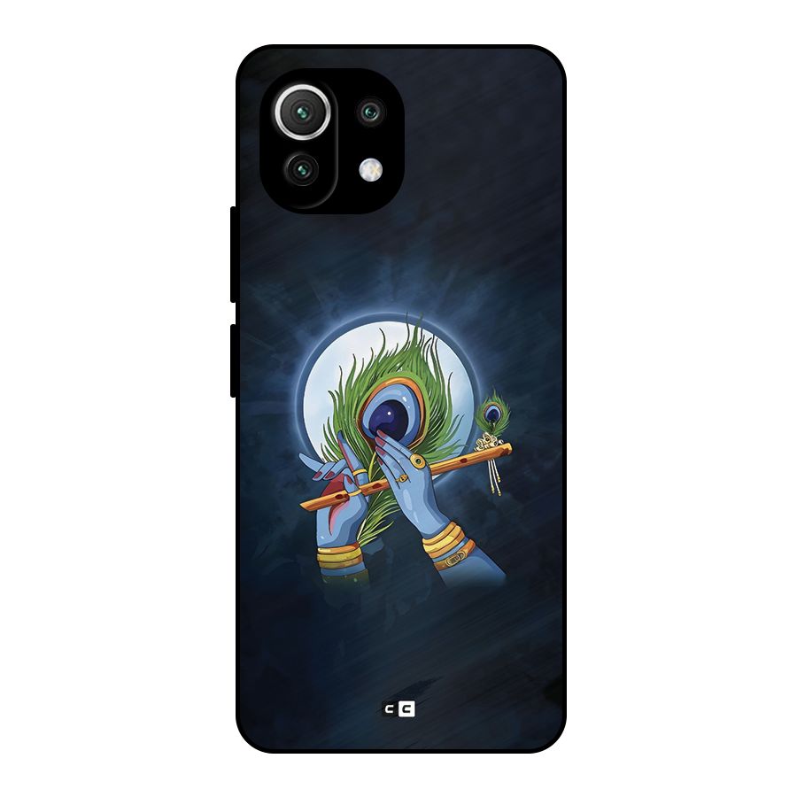 Lord Krishna Flute Metal Back Case for Mi 11 Lite