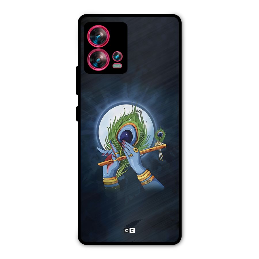 Lord Krishna Flute Metal Back Case for Motorola Edge 30 Fusion