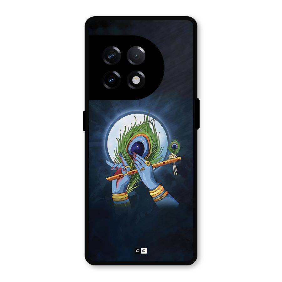 Lord Krishna Flute Metal Back Case for OnePlus 11R