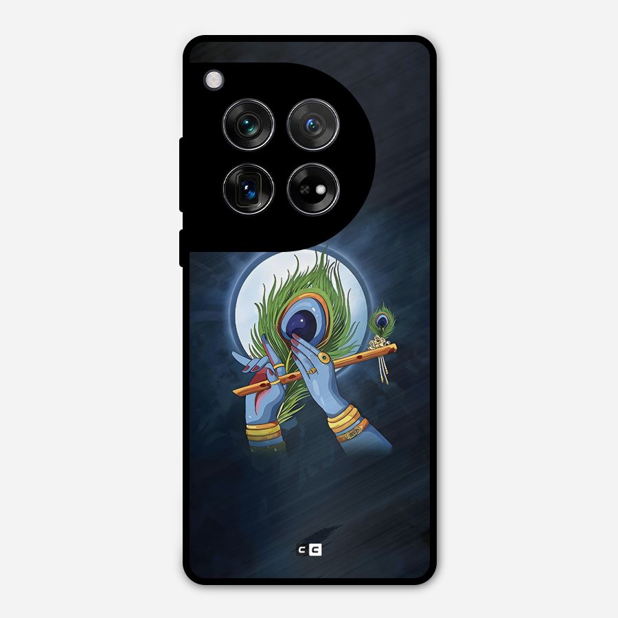 Lord Krishna Flute Metal Back Case for OnePlus 12