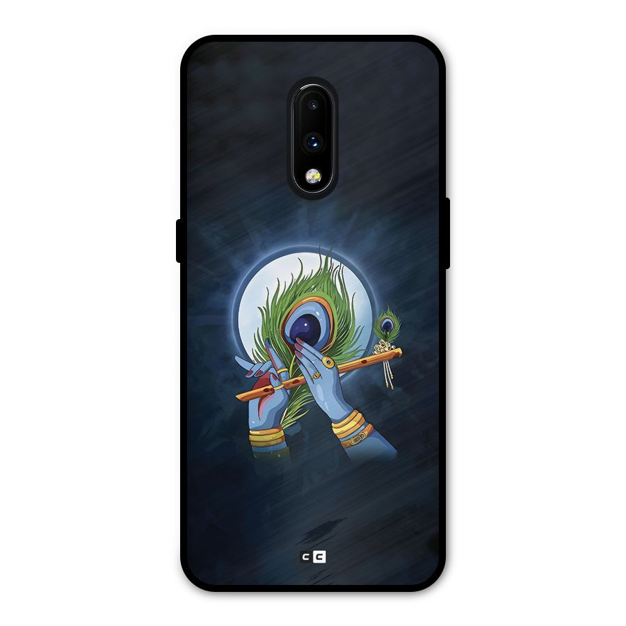 Lord Krishna Flute Metal Back Case for OnePlus 7
