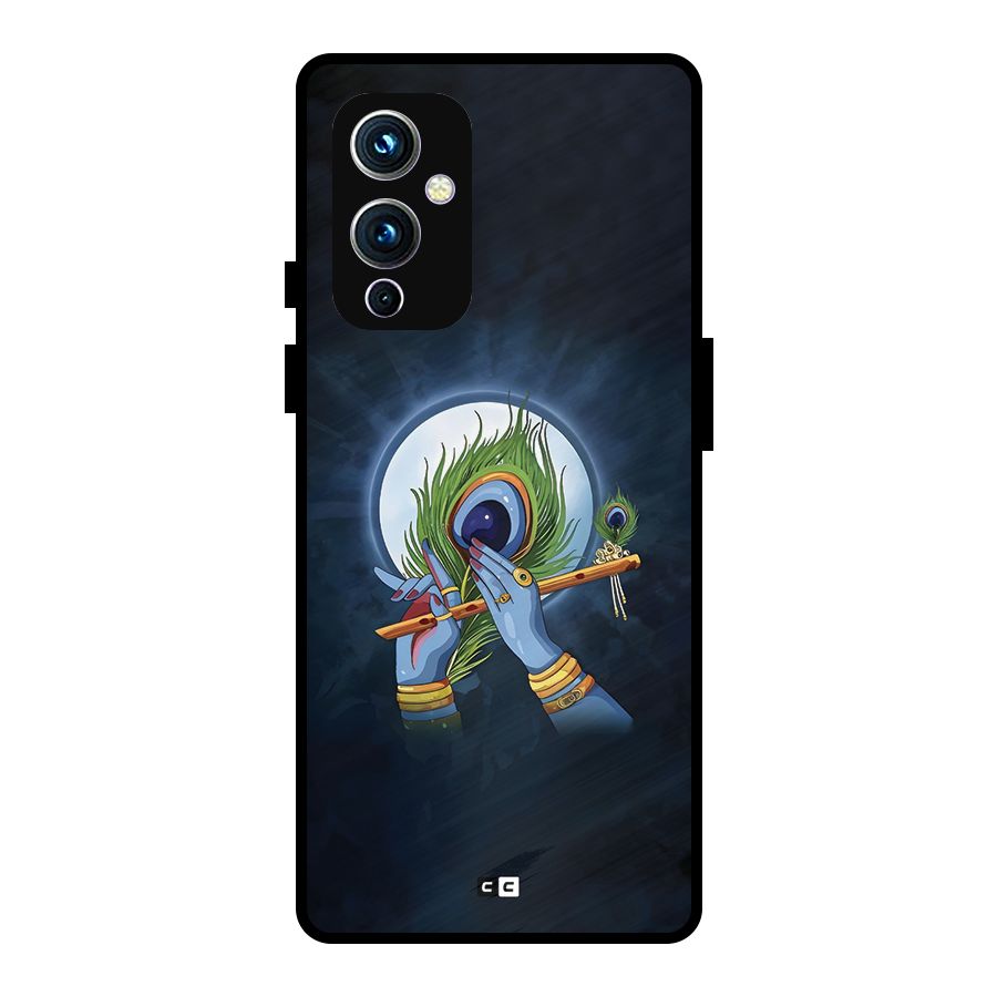 Lord Krishna Flute Metal Back Case for OnePlus 9