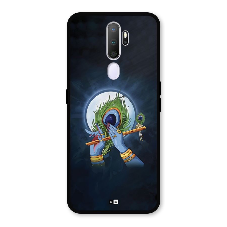 Lord Krishna Flute Metal Back Case for Oppo A9 (2020)