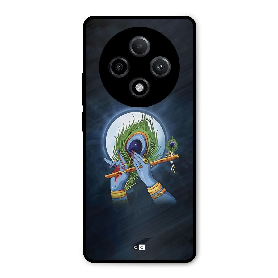 Lord Krishna Flute Metal Back Case for Oppo F27 Pro Plus