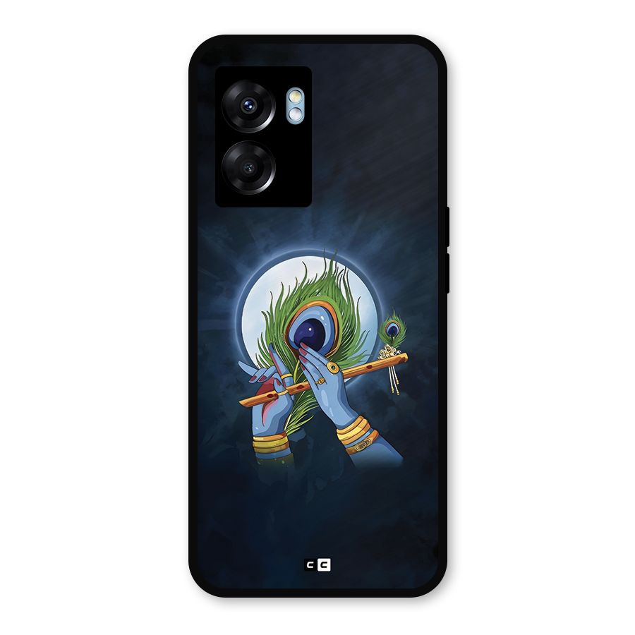 Lord Krishna Flute Metal Back Case for Oppo K10 (5G)