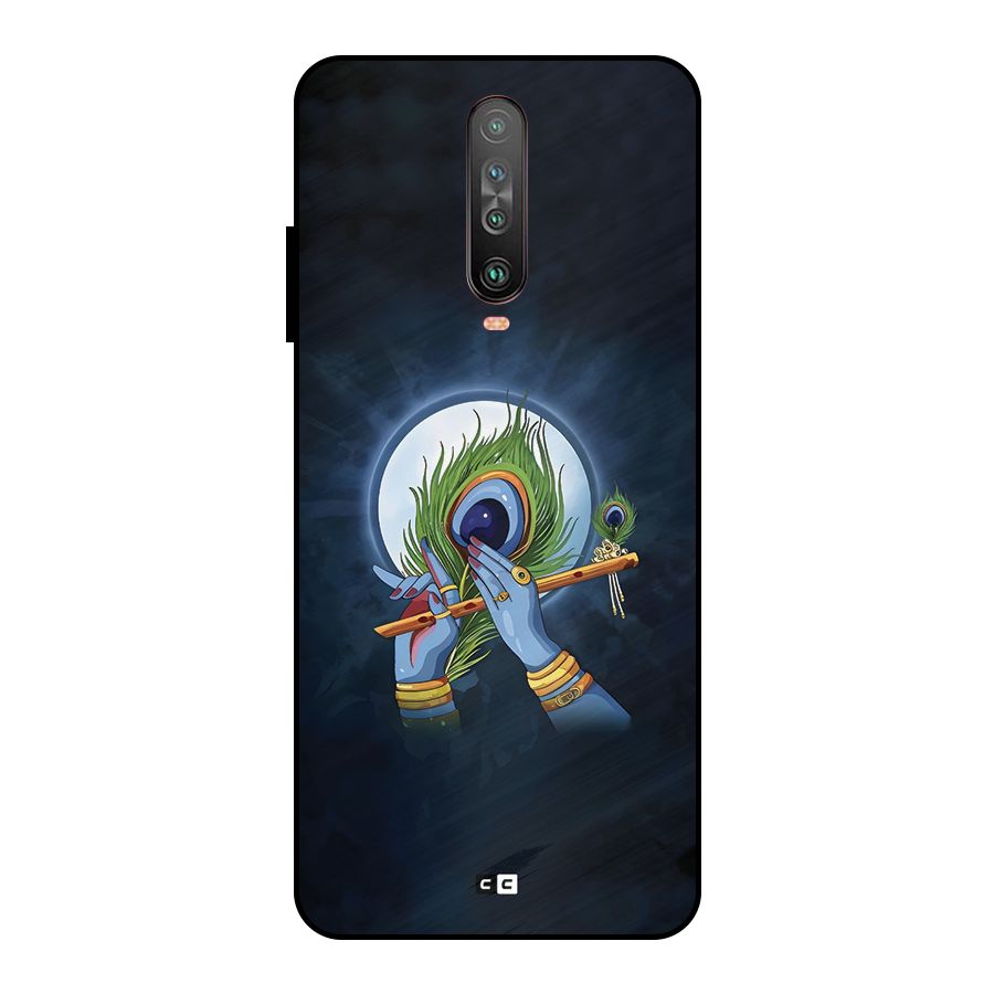 Lord Krishna Flute Metal Back Case for Poco X2
