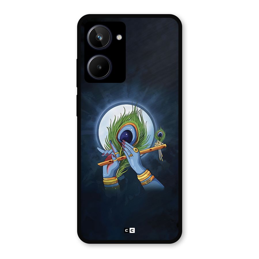 Lord Krishna Flute Metal Back Case for Realme 10