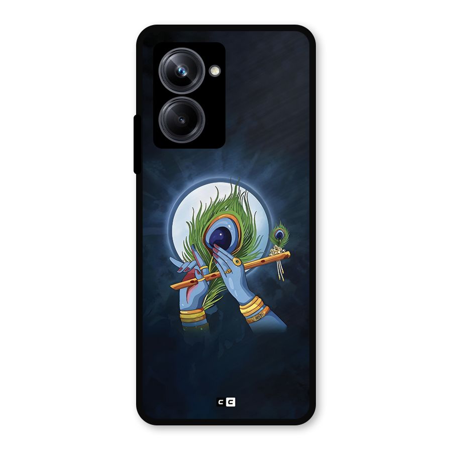 Lord Krishna Flute Metal Back Case for Realme 10 Pro