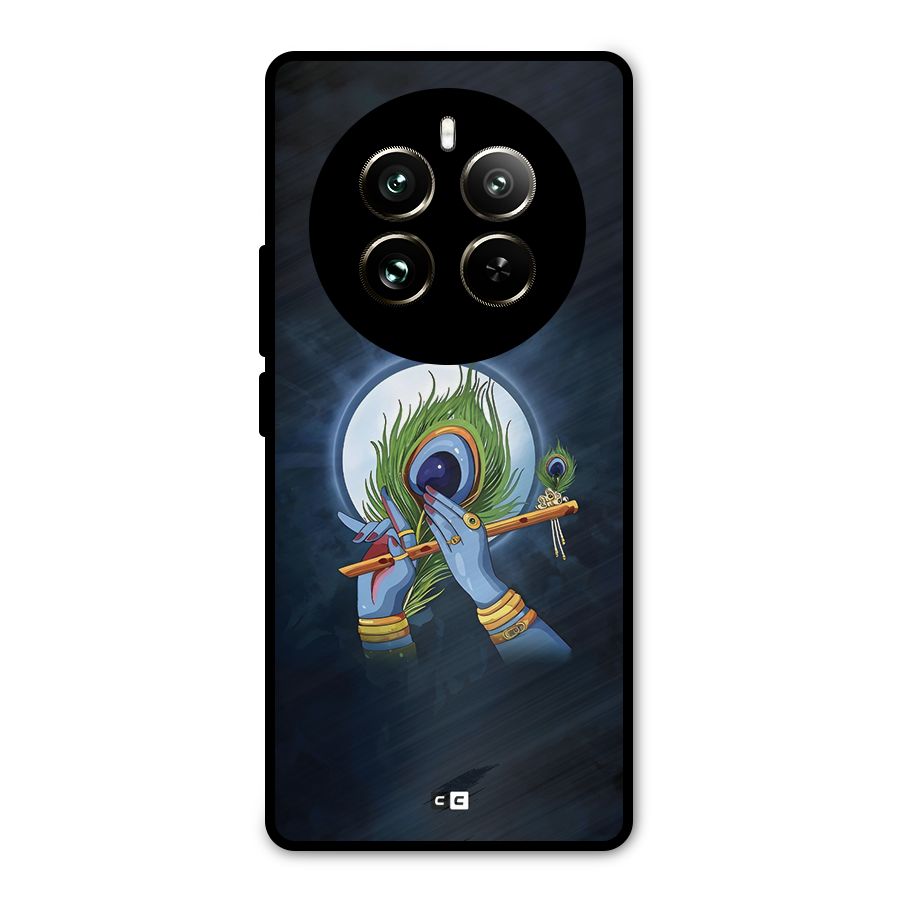Lord Krishna Flute Metal Back Case for Realme 12 Pro