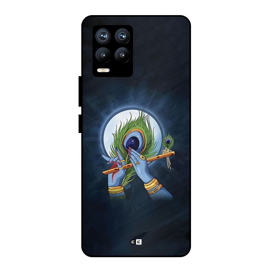 Lord Krishna Flute Metal Back Case for Realme 8