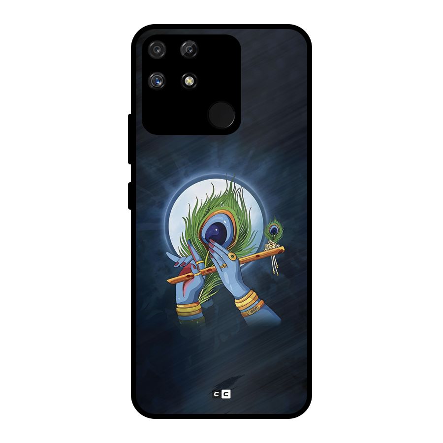 Lord Krishna Flute Metal Back Case for Realme Narzo 50A