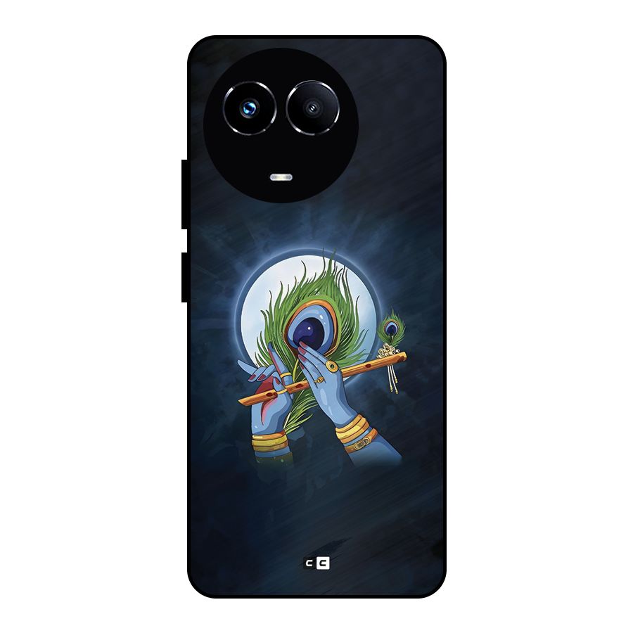 Lord Krishna Flute Metal Back Case for Realme Narzo 60X