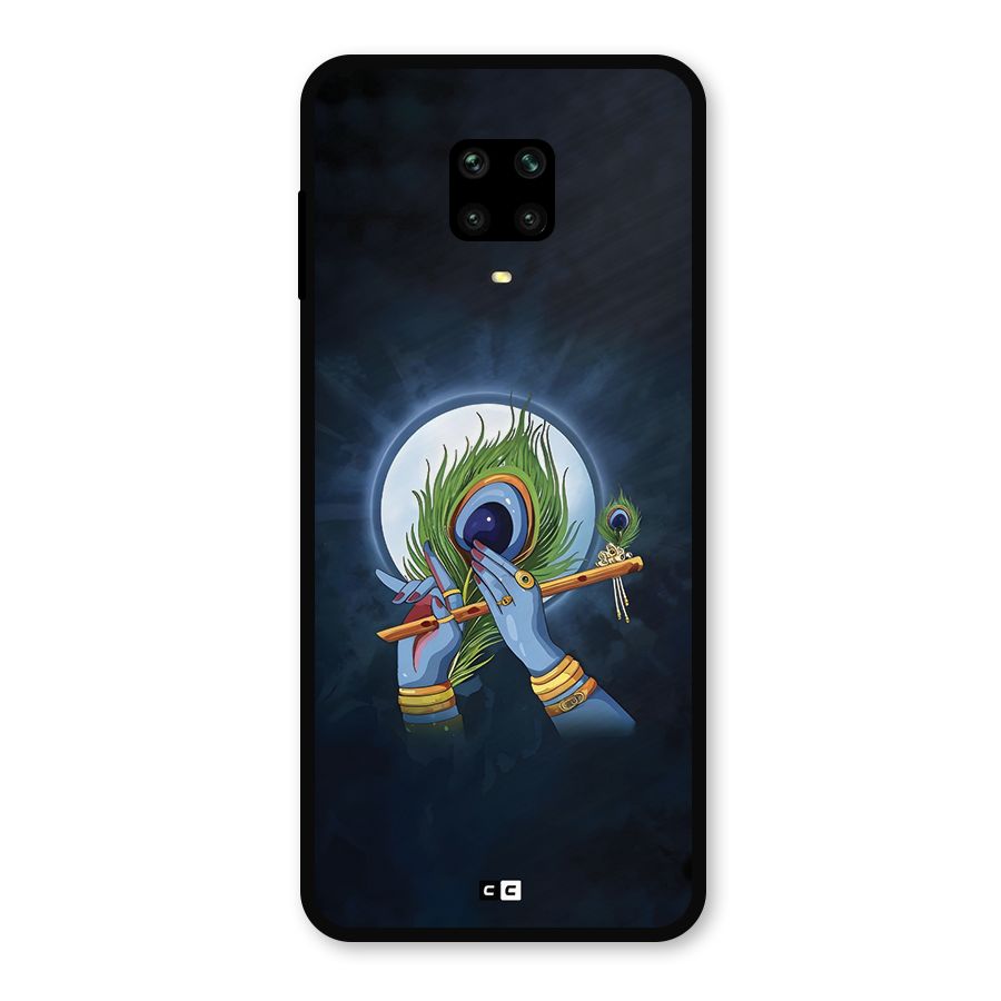 Lord Krishna Flute Metal Back Case for Redmi Note 9 Pro