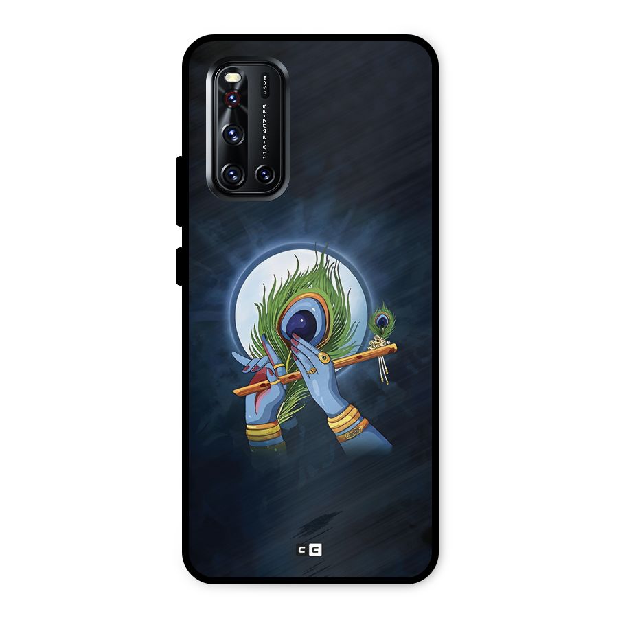 Lord Krishna Flute Metal Back Case for Vivo V19