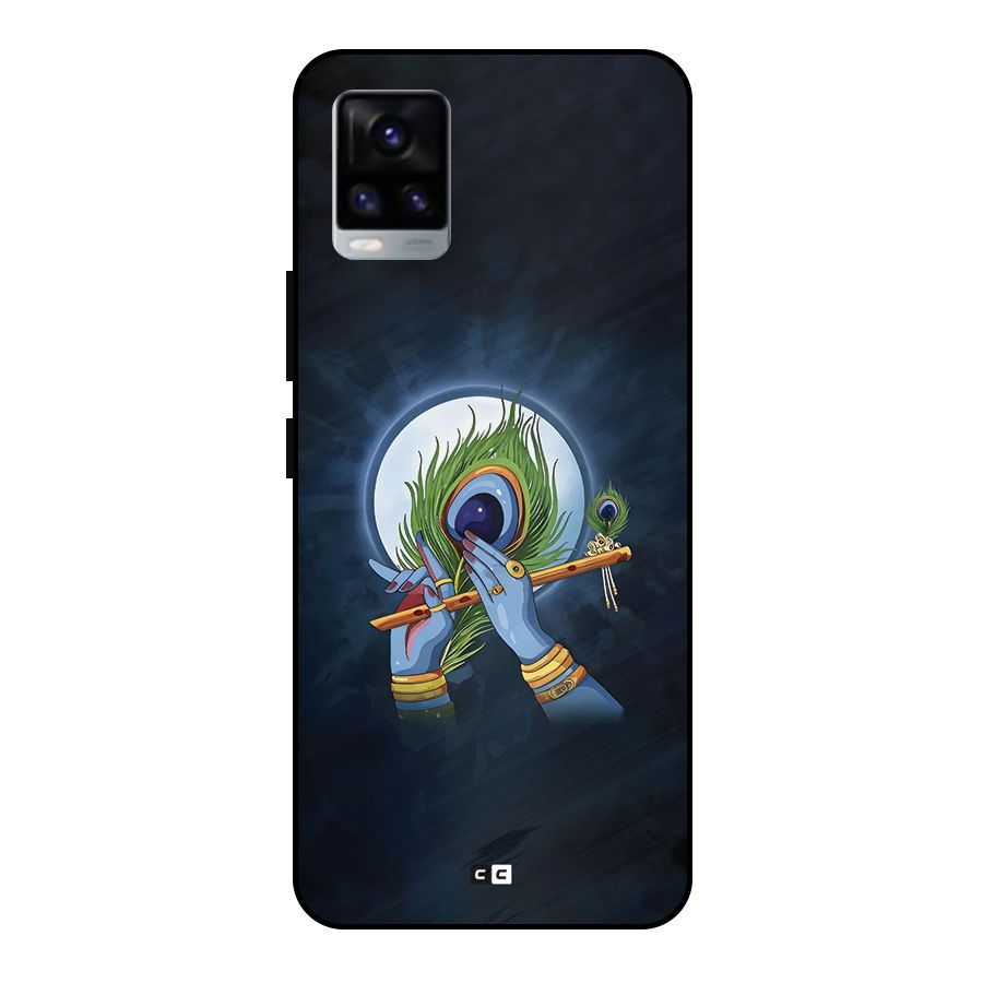 Lord Krishna Flute Metal Back Case for Vivo V20