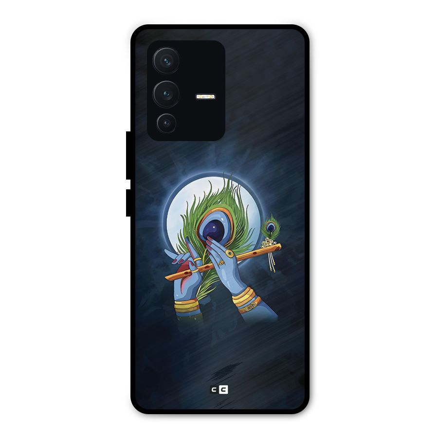 Lord Krishna Flute Metal Back Case for Vivo V23 Pro