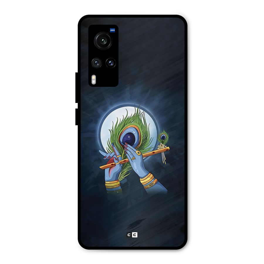 Lord Krishna Flute Metal Back Case for Vivo X60