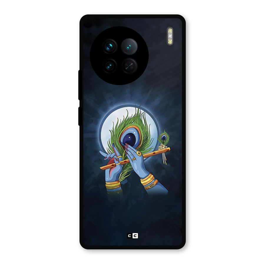 Lord Krishna Flute Metal Back Case for Vivo X90