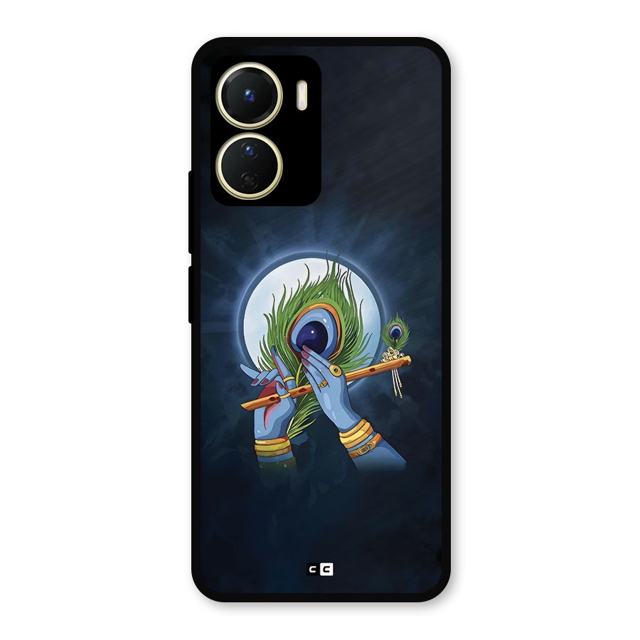 Lord Krishna Flute Metal Back Case for Vivo Y16