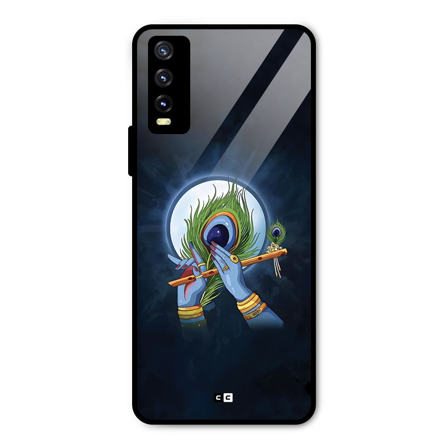 Lord Krishna Flute Metal Back Case for Vivo Y20