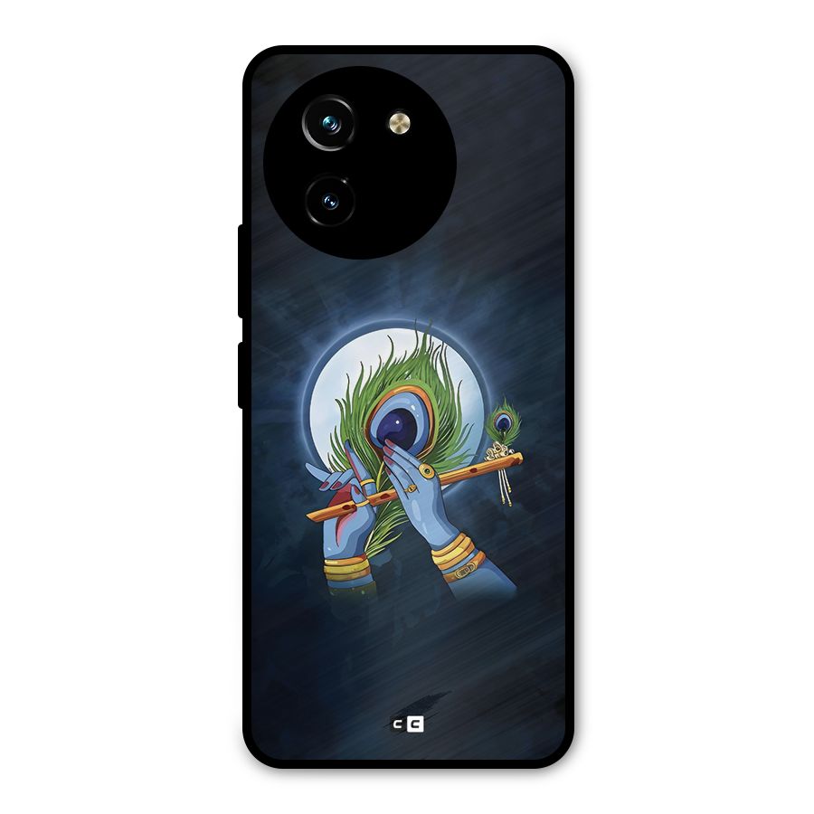 Lord Krishna Flute Metal Back Case for Vivo Y200i