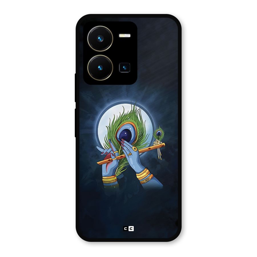 Lord Krishna Flute Metal Back Case for Vivo Y35