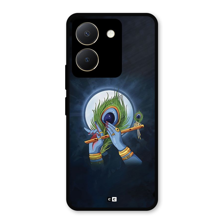 Lord Krishna Flute Metal Back Case for Vivo Y36