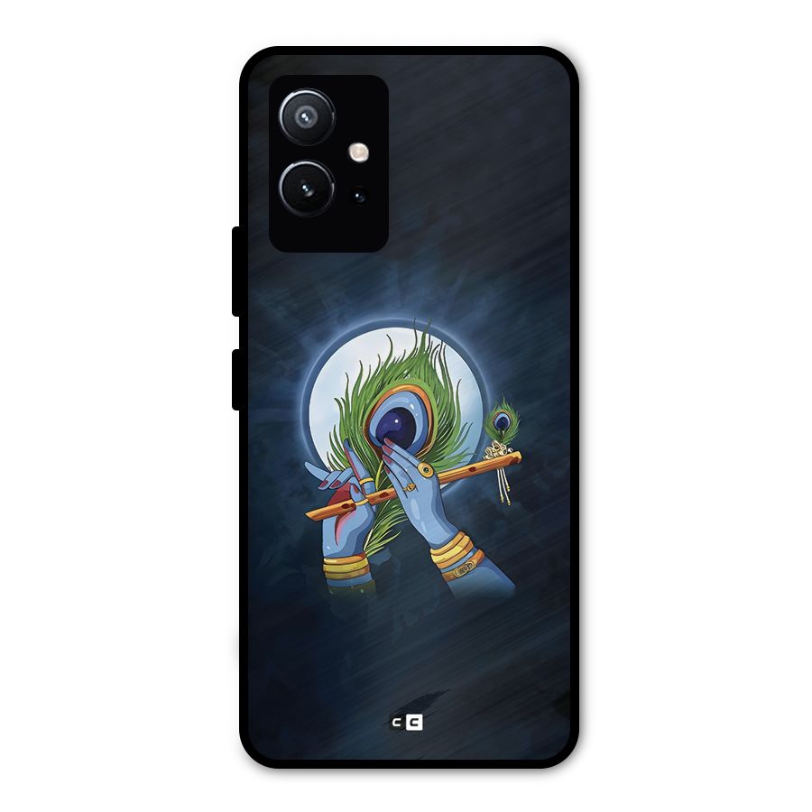 Lord Krishna Flute Metal Back Case for Vivo Y75 5G